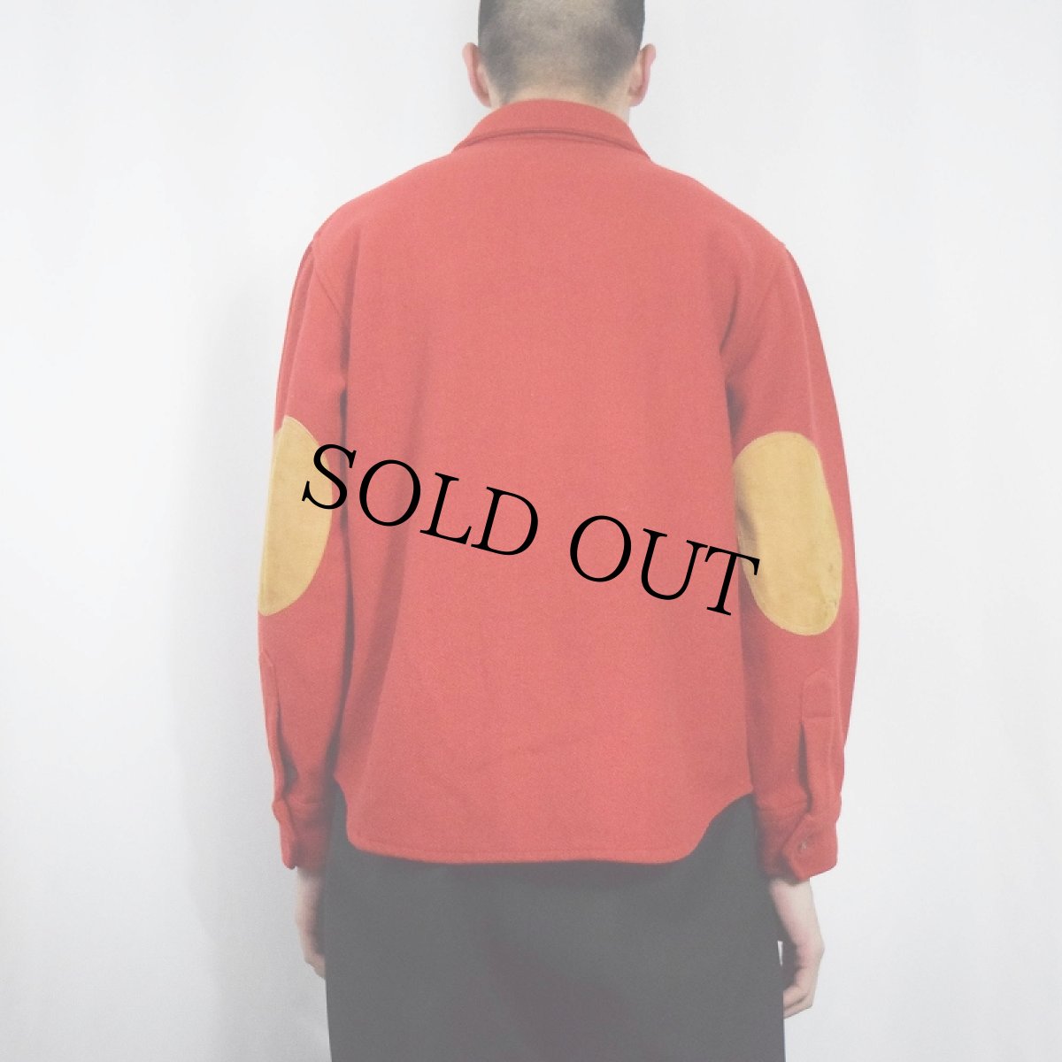 画像3: 70's CHAPS by Ralph Lauren ガンパッチ付き スエード切り替え ウールハンティングシャツ SIZE42REG (3)