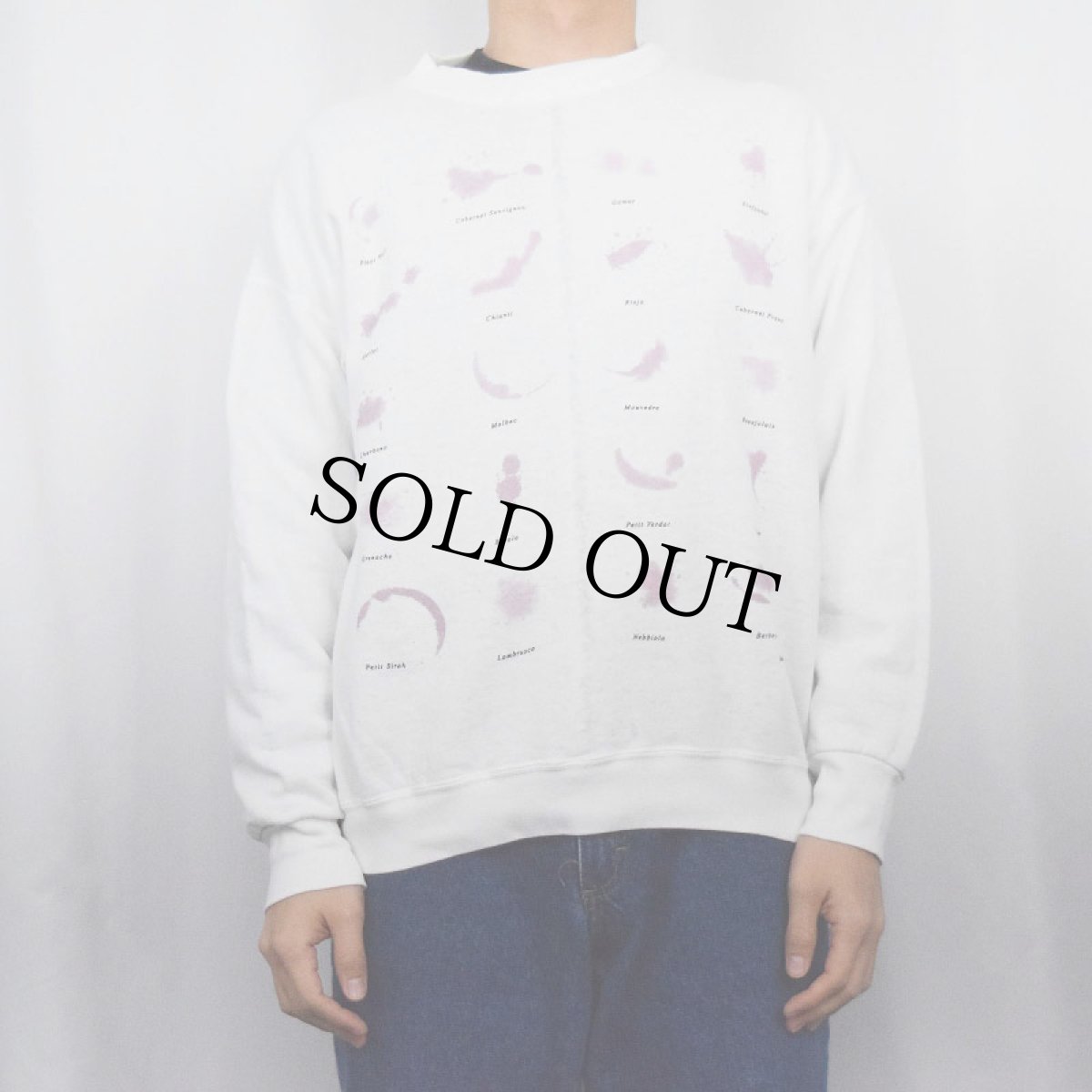 画像2: 90〜2000's WINE STAINS プリントスウェット L (2)