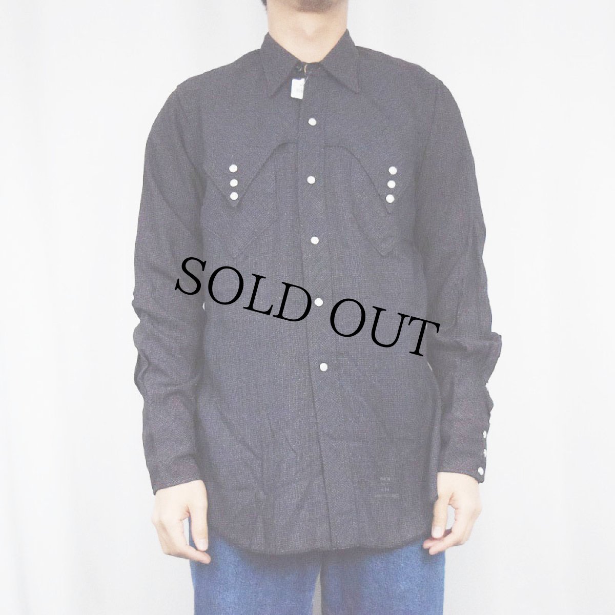 画像2: 50's MILLER Western Wear ウエスタンシャツ PURPLE 15 1/2 M (2)