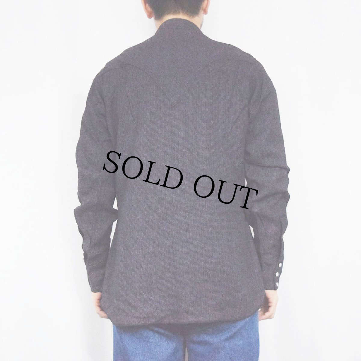 画像3: 50's MILLER Western Wear ウエスタンシャツ PURPLE 15 1/2 M (3)