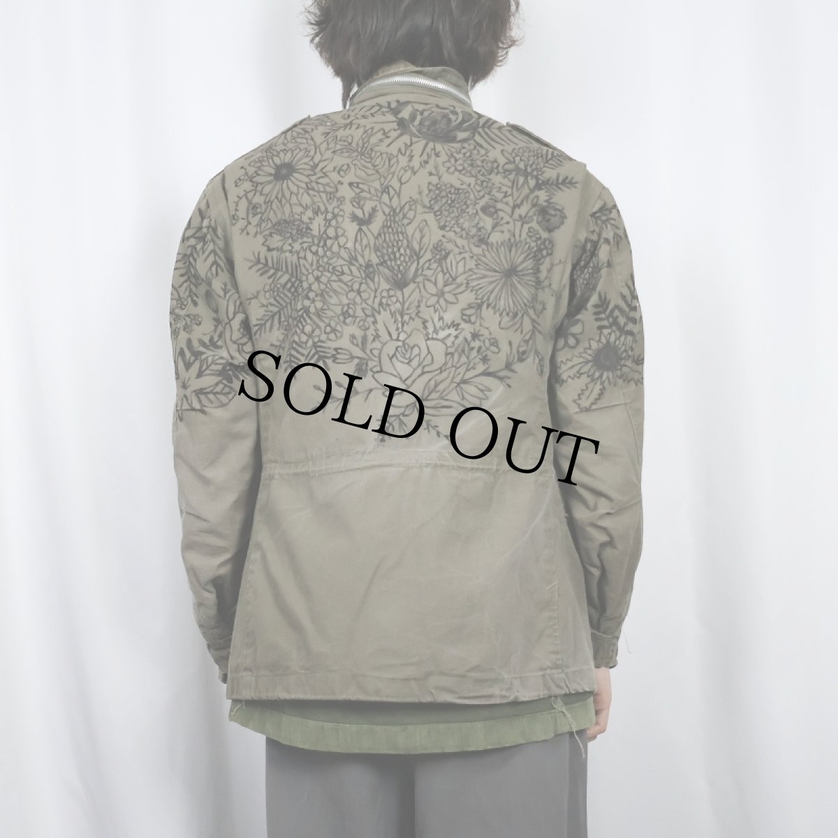 画像4: 70's〜 民間品 ハンドペイント M-65 フィールドジャケット 2nd SMALL (4)