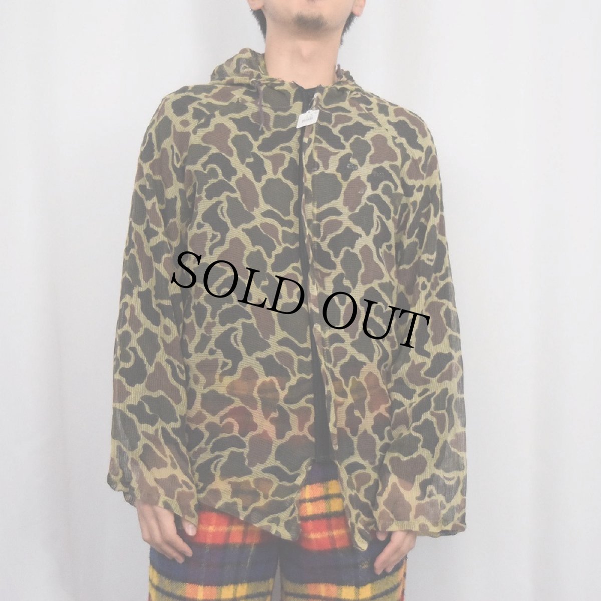 画像2: 80's RANGER USA製 ダックハンターカモ柄 メッシュパーカー M (2)