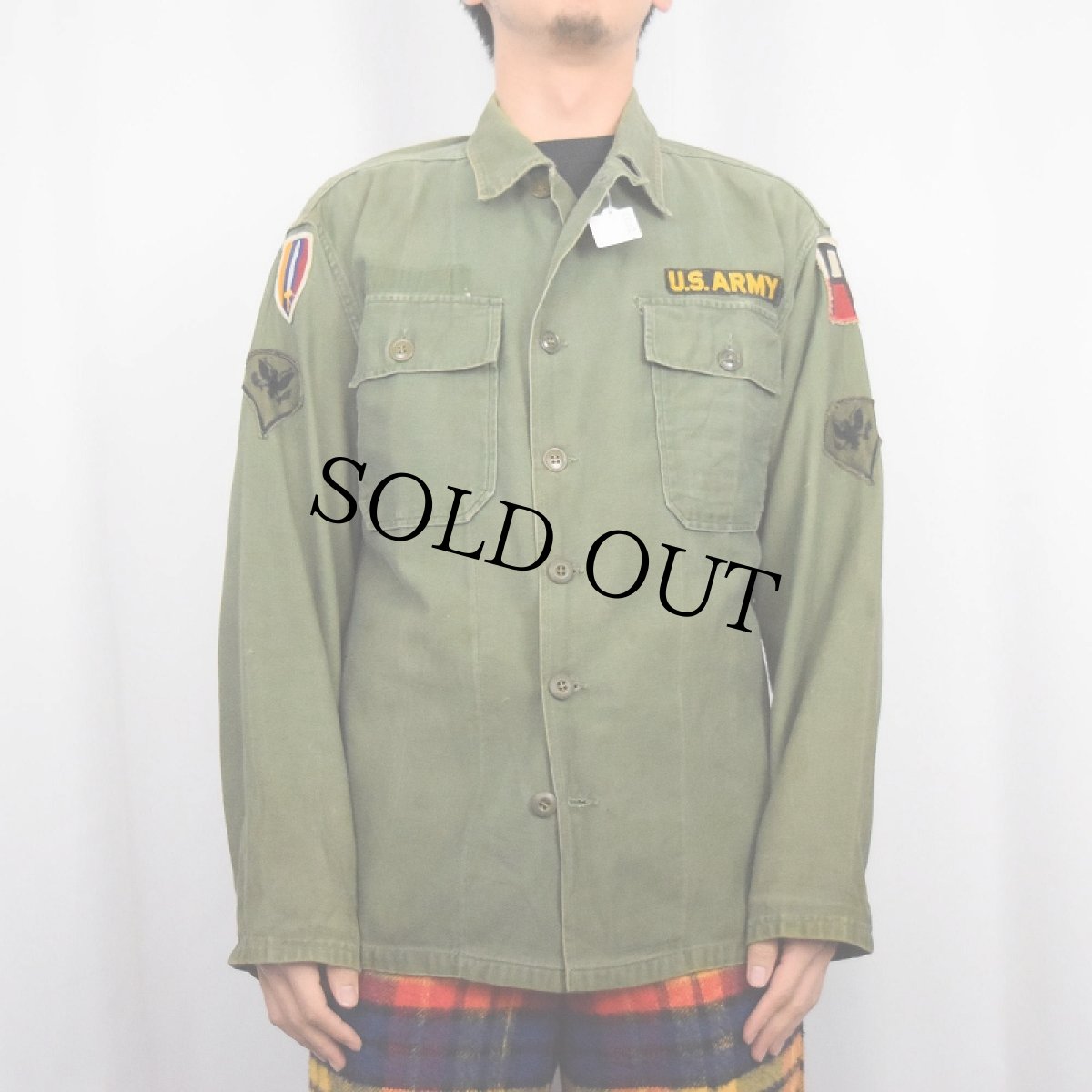 画像2: 60's U.S.ARMY ユーティリティシャツ 1st後期 (2)