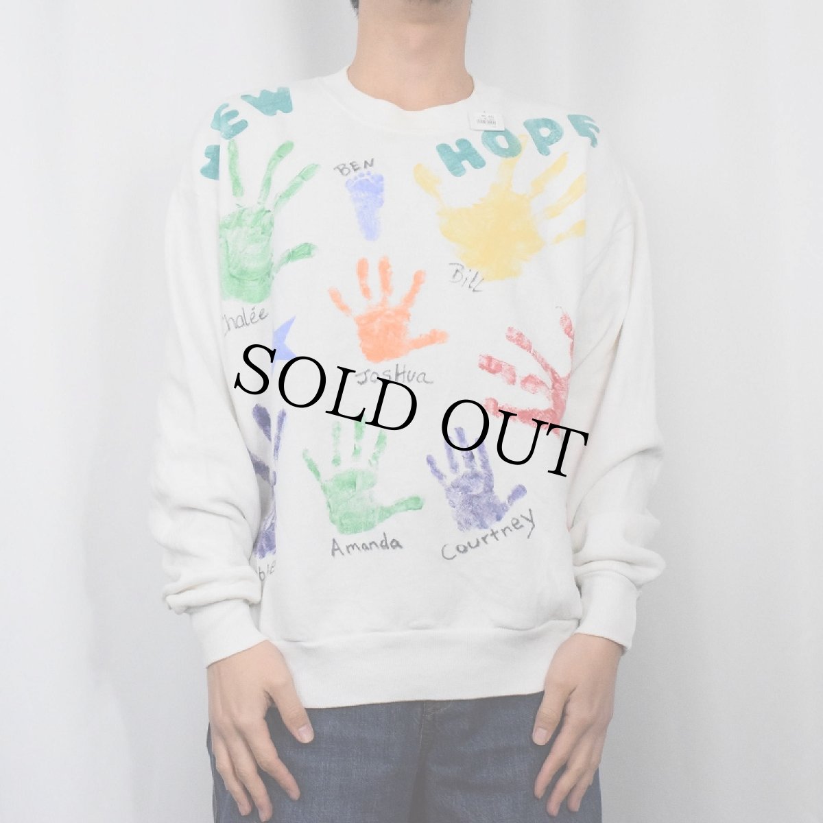 画像2: JERZEES メモリアルペイント スウェット L (2)