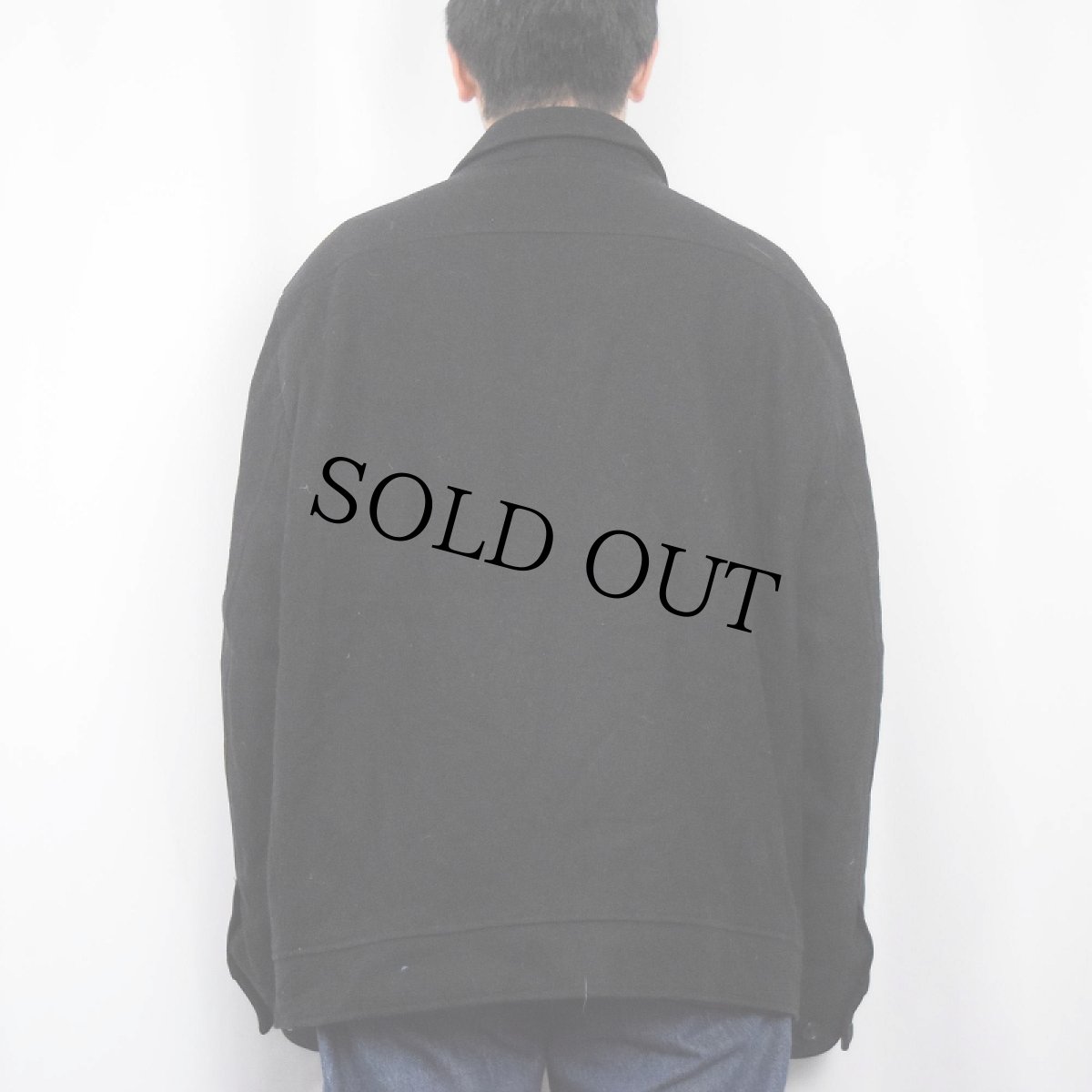 画像3: 2000's GAP ウール×ナイロン ジップジャケット BLACK XL (3)