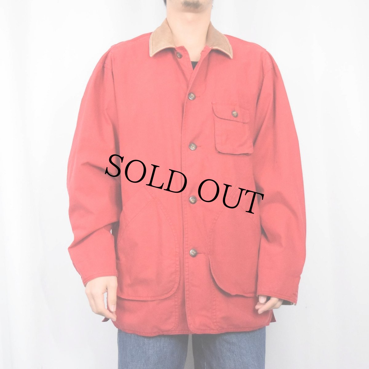 画像2: 90's BANANA REPUBLIC コットンハンティングジャケット S (2)