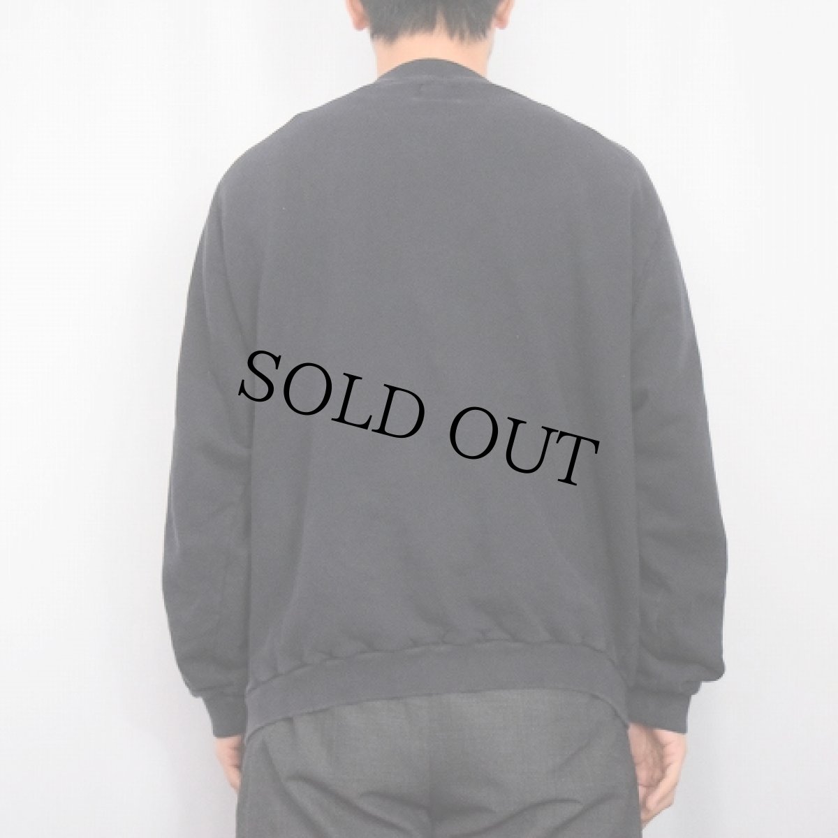 画像3: 90's United Colors of Benetton ITALY製 ロゴ刺繍 ラグランスウェット BLACK XL (3)