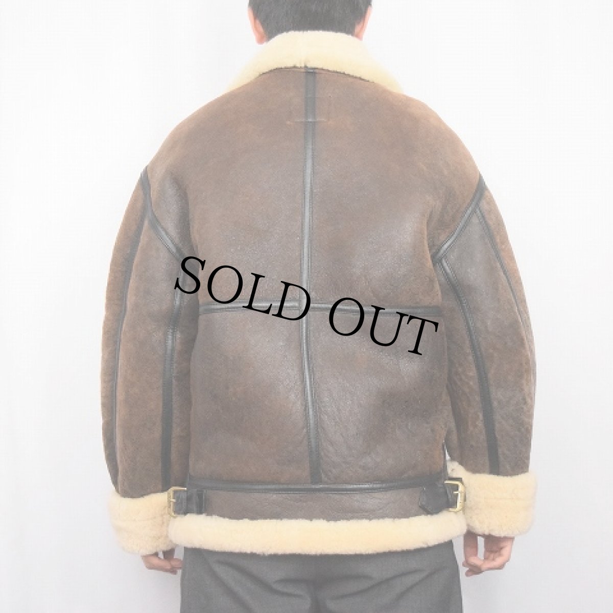 画像3: 〜90's AVIREX LIMITED "B-3 TYPE" ムートンフライトジャケット S (3)