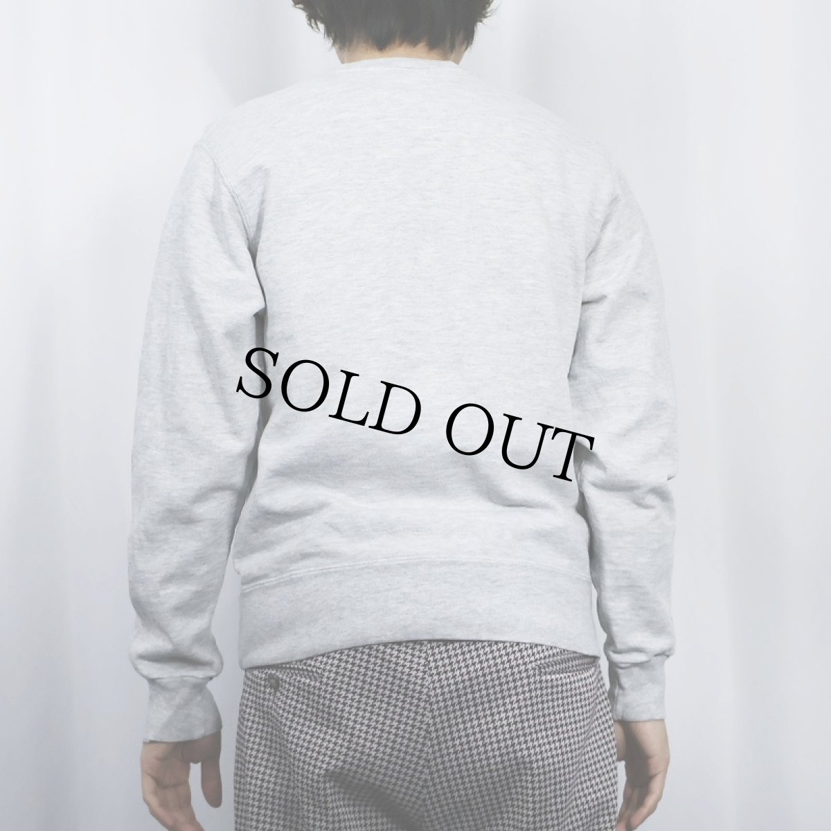 画像3: 80〜90's Champion USA製 青刺繍タグ 後期 ロゴ刺繍 前Vスウェット S (3)