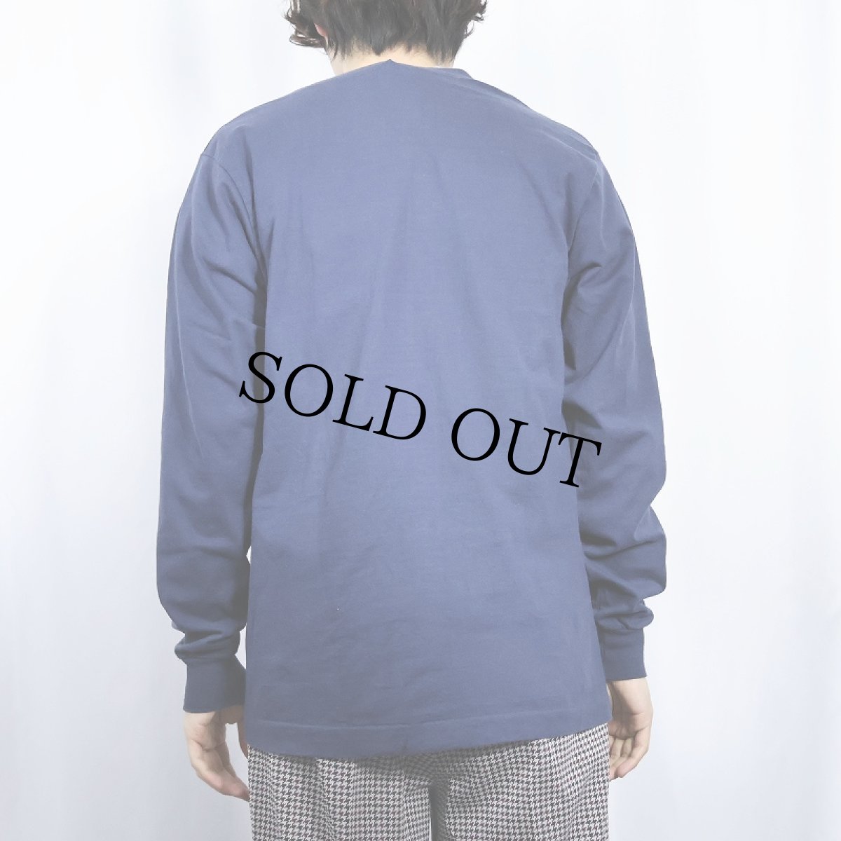 画像3: 90's SCREEN STARS USA製 無地ロンT NAVY L (3)