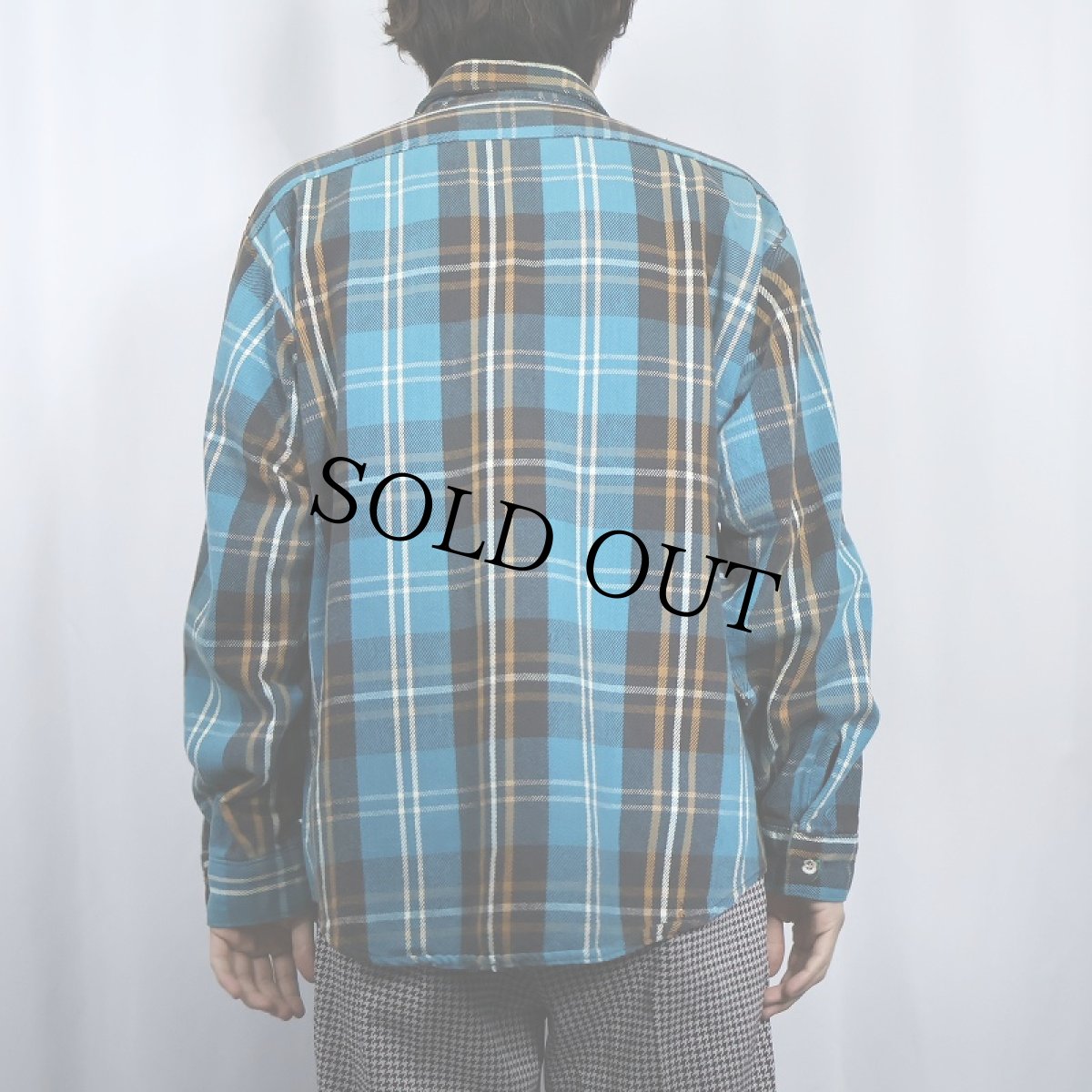 画像3: 90's FIVE BROTHERS USA製 チェック柄 ヘビーネルシャツ L (3)