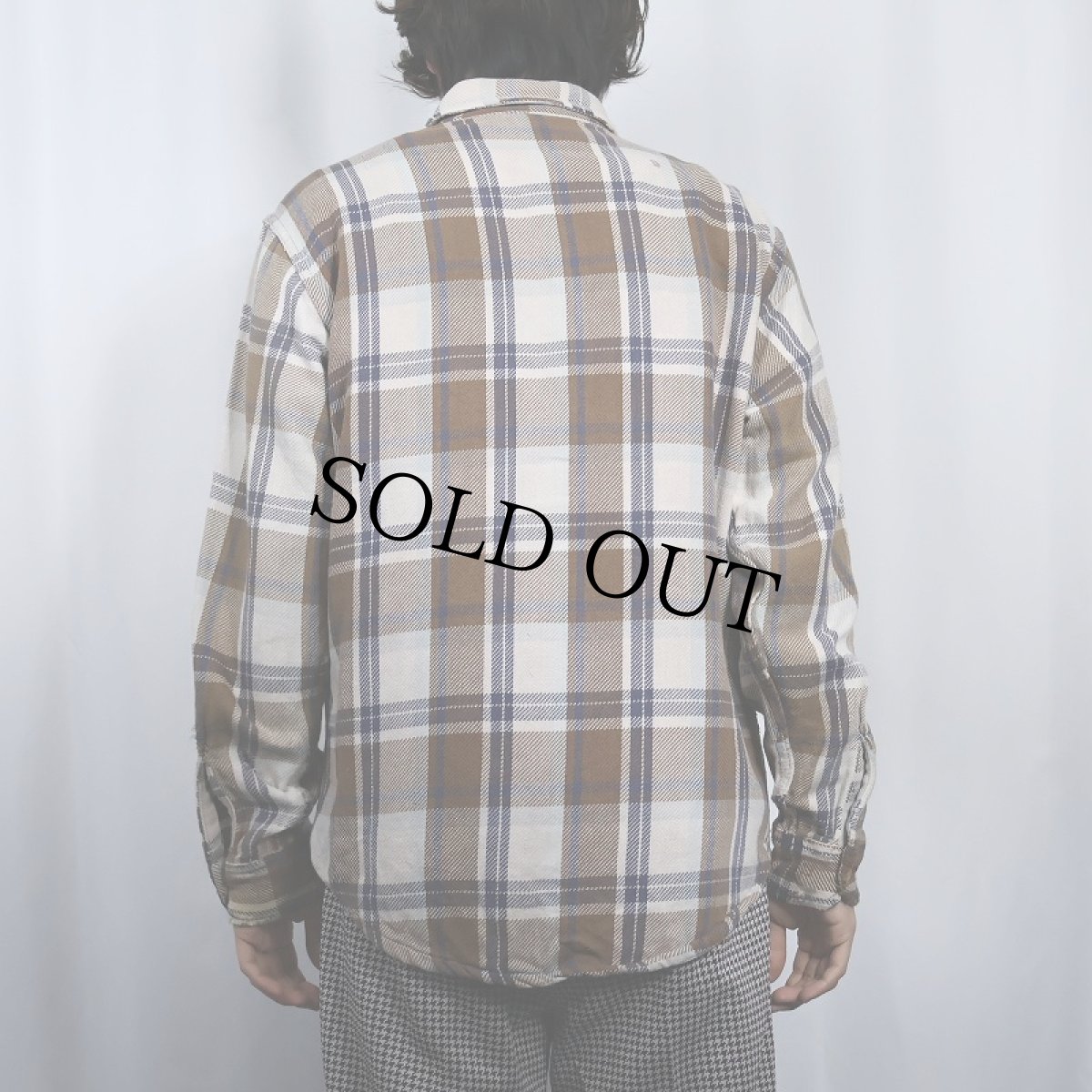 画像3: 80's BIGMAC USA製 チェック柄 ヘビーネルシャツ M (3)