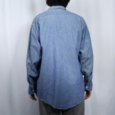 画像3: 70's USA製 シャンブレーワークシャツ  (3)