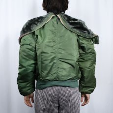 画像3: 90's 民間品 ALPHA INDUSTRIES,INC. N-2B フライトジャケット MEDIUM (3)