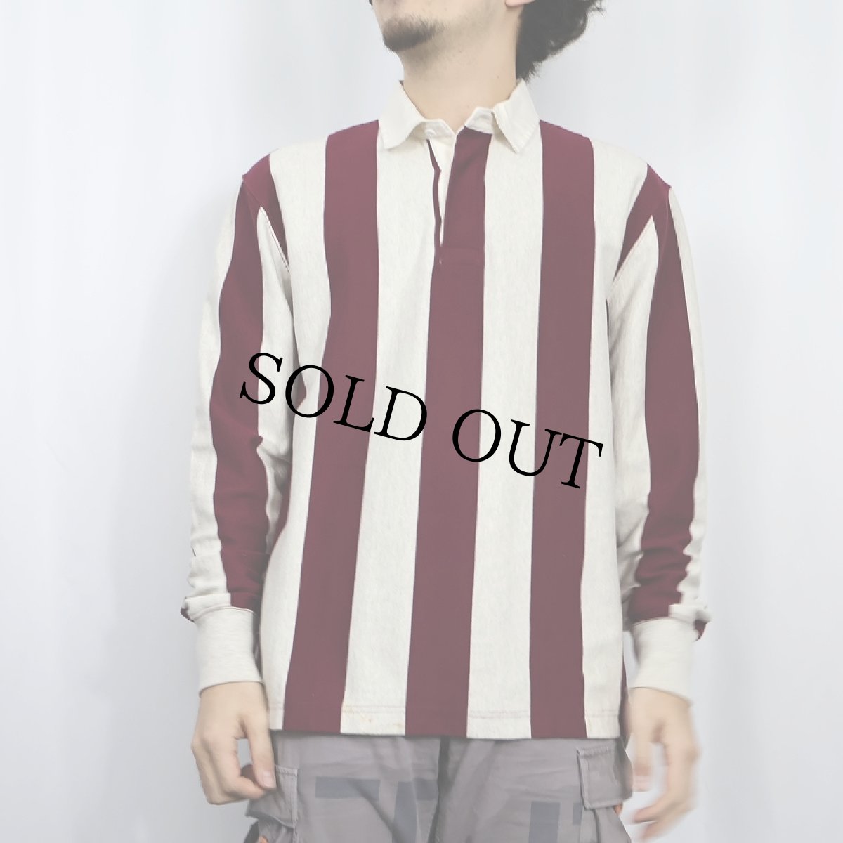 画像2: J.CREW ALWAYS ストライプ柄 ラガーシャツ S (2)