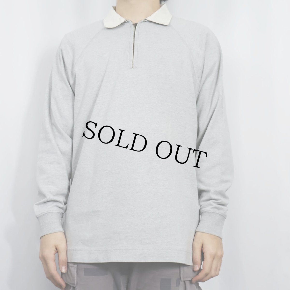 画像2: 90's GAP ハーフジップ プルオーバーシャツ (2)