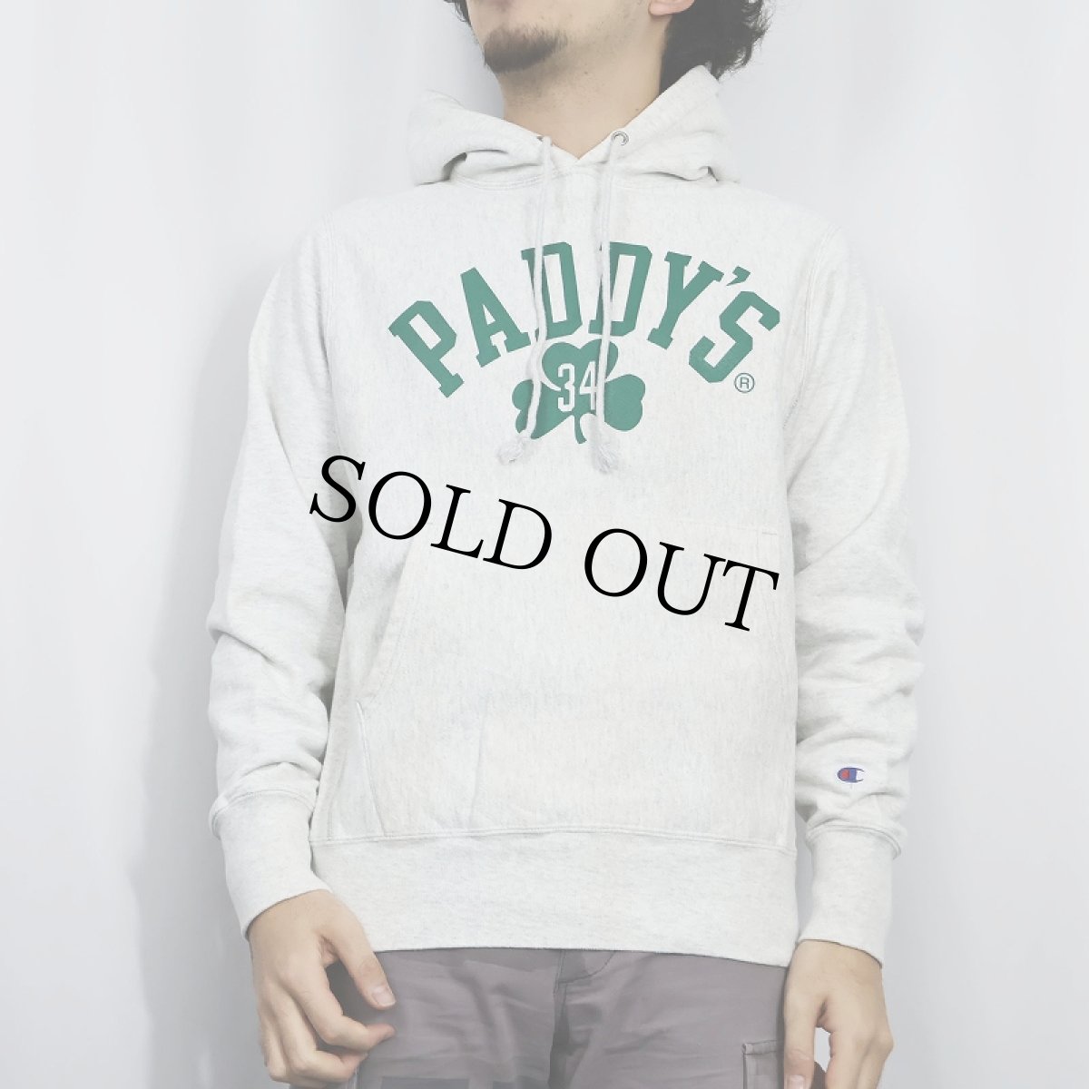 画像2: Champion REVERSE WEAVE "PADDY'S" プリントスウェットフーディー S (2)