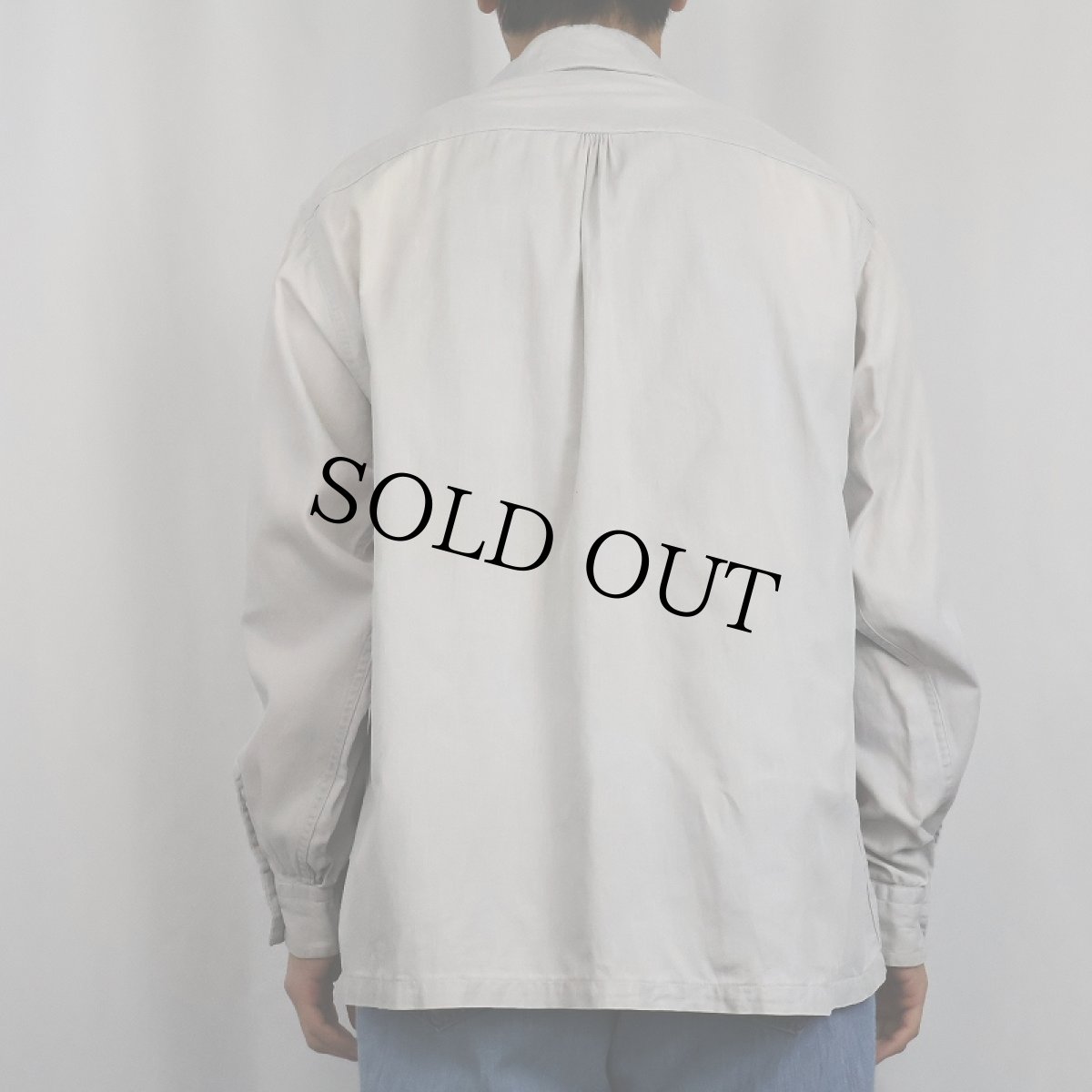 画像3: 40〜50's TERRACE CLUB オープンカラーシャツ ML 16-16 1/2 (3)