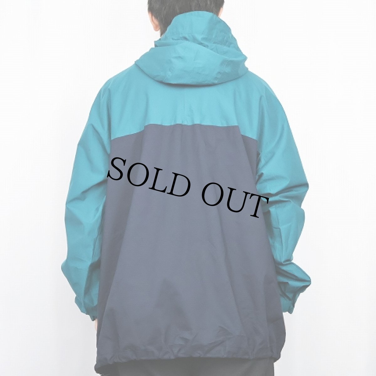 画像4: 90's Patagonia ニューマティックプルオーバー NAVY×GREEN XL (4)