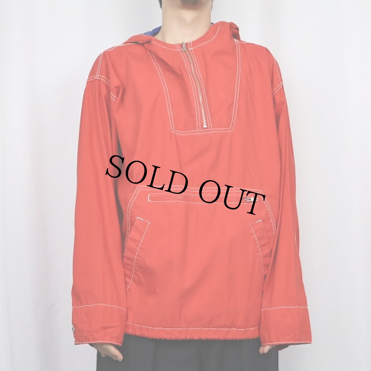 画像3: 90's GAP パッチ付き コットンアノラックパーカー S (3)