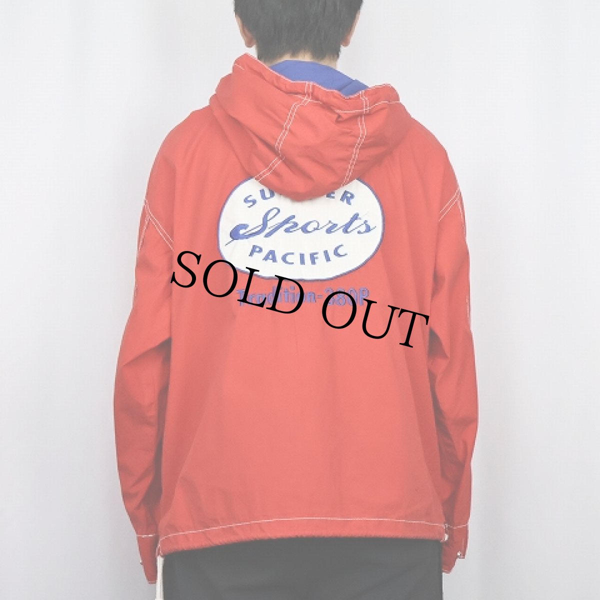 画像4: 90's GAP パッチ付き コットンアノラックパーカー S (4)