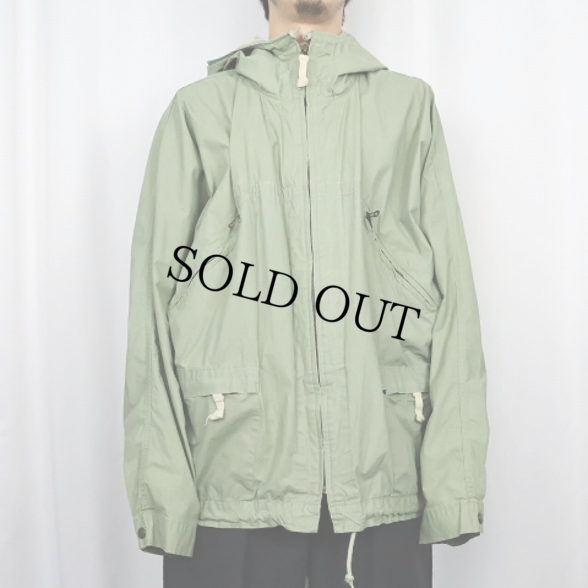 画像2: 90's GAP ドルマンスリーブ デザイン コットンアノラックパーカー M (2)