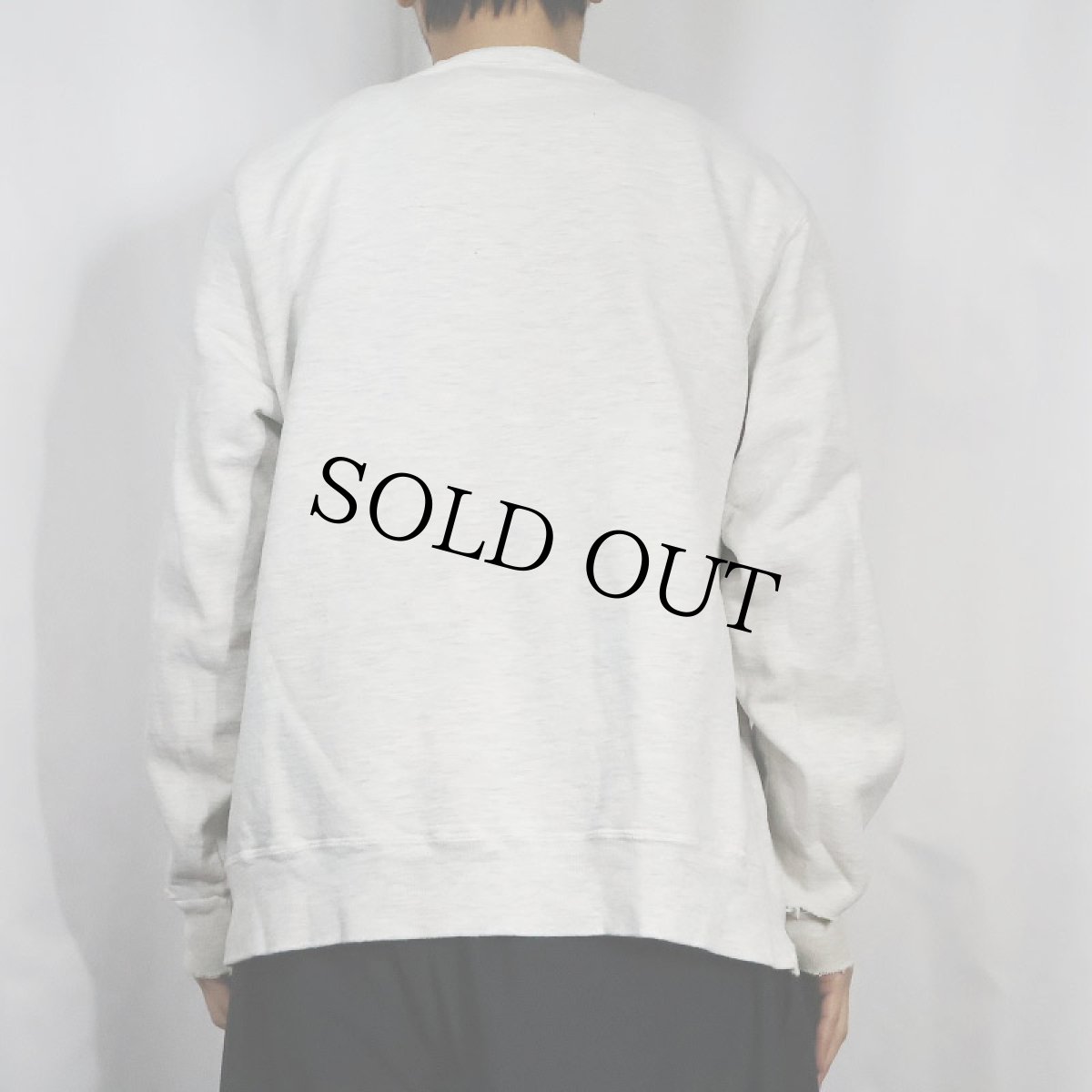 画像3: 80〜90's Champion USA製 青刺繍タグ 後期 前Vスウェット XL (3)