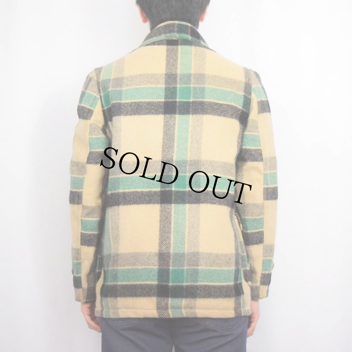 画像3: 〜50's Woolmaster チェック柄 ウールカーコート (3)