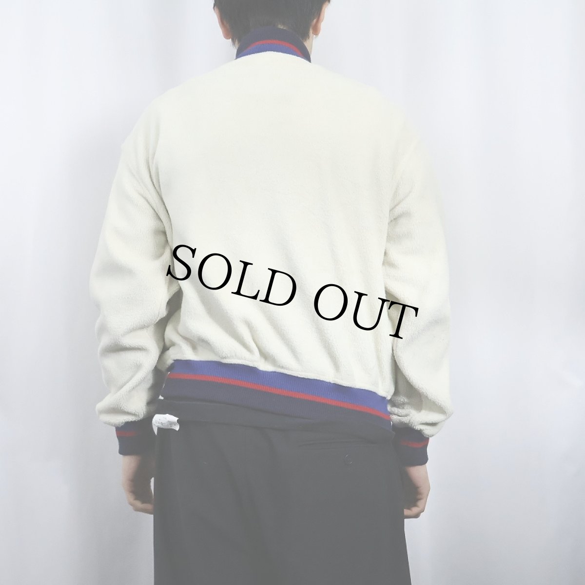 画像4: 80's POLO Ralph Lauren ロゴ刺繍 フリース スタジャン S (4)