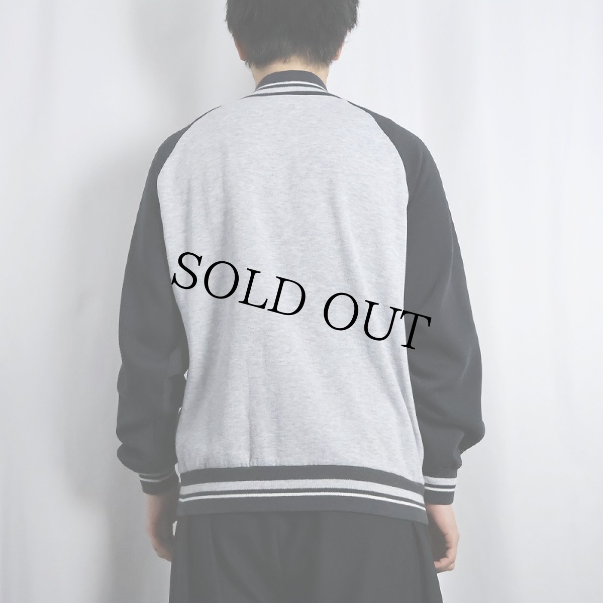 画像3: 90's NIKE 銀タグ USA製 ロゴ刺繍 スウェットジップジャケット L (3)