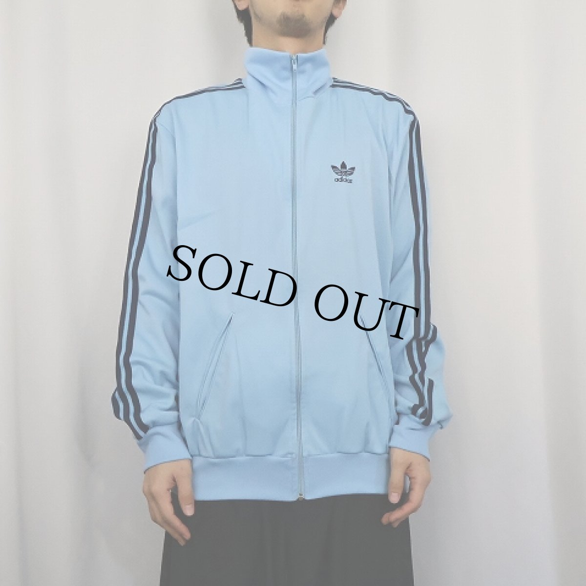 画像2: 80's adidas FRANCE製 サイドライン トラックジャケット L (2)