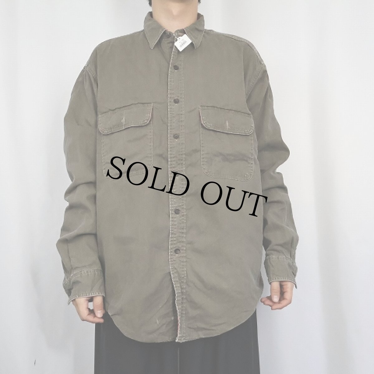 画像2: 80's L.L.Bean CANADA製 ネルライナー コットンシャツ L REG (2)