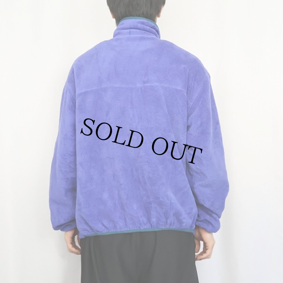 画像3: 80's L.L.Bean ロゴ刺繍 フリースプルオーバージャケット (3)