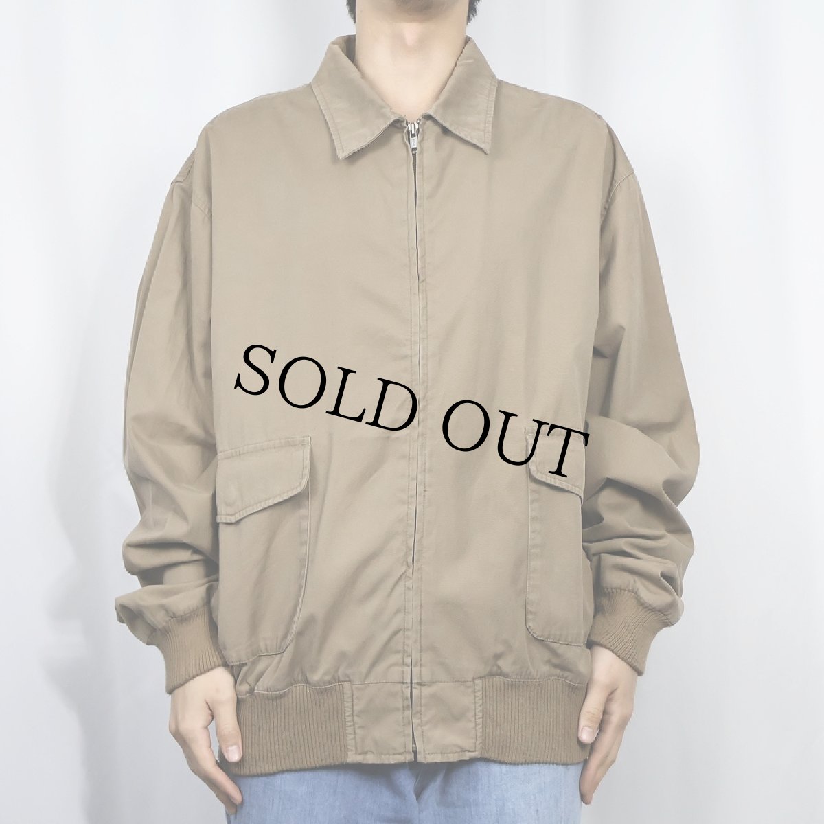 画像2: POLO Ralph Lauren "A-2 TYPE" コットンジャケット XL (2)