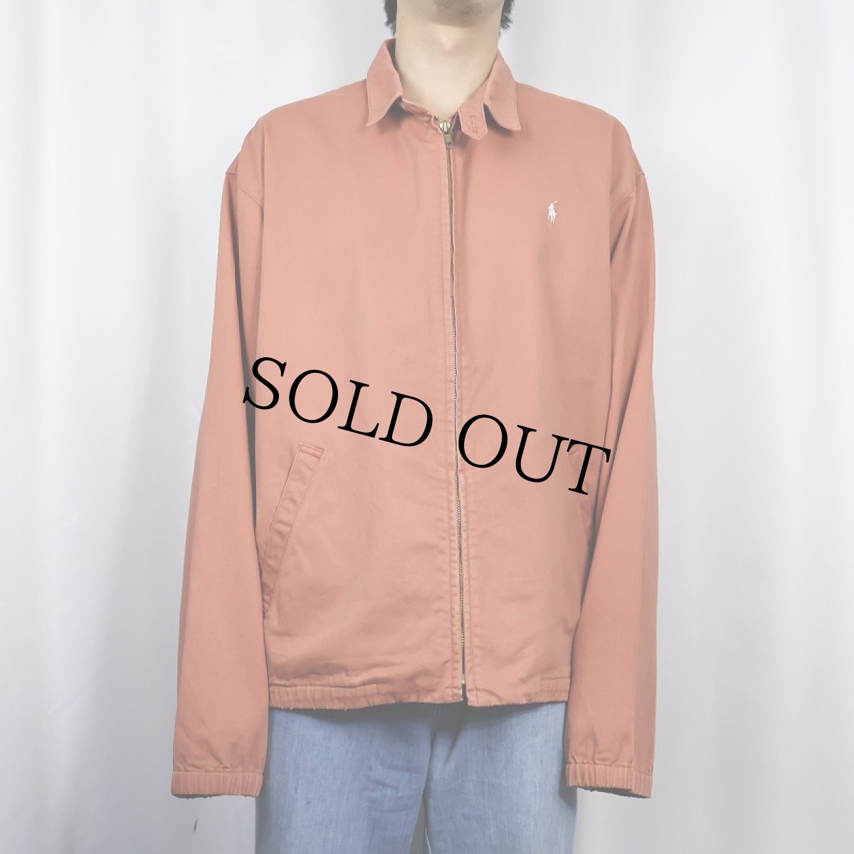 画像2: 90's POLO Ralph Lauren USA製 ロゴ刺繍 コットンスイングトップ L (2)