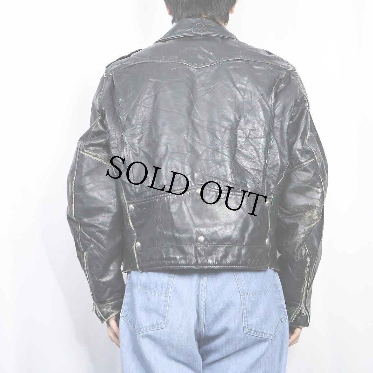 画像3: 〜70's Sportswear ダブルライダースジャケット (3)