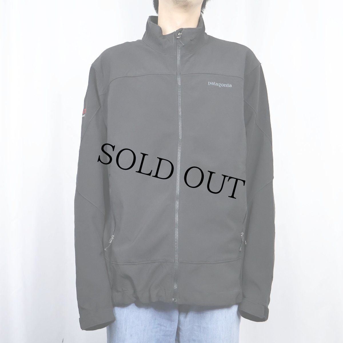 画像2: 2014AW Patagonia "KENT COMPANIES" ソフトシェルジャケット BLACK L (2)