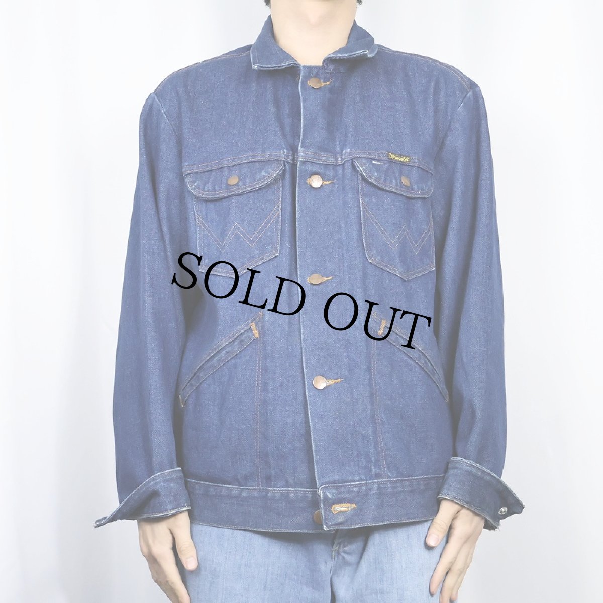 画像2: 80's Wrangler 136MJ USA製 デニムジャケット (2)