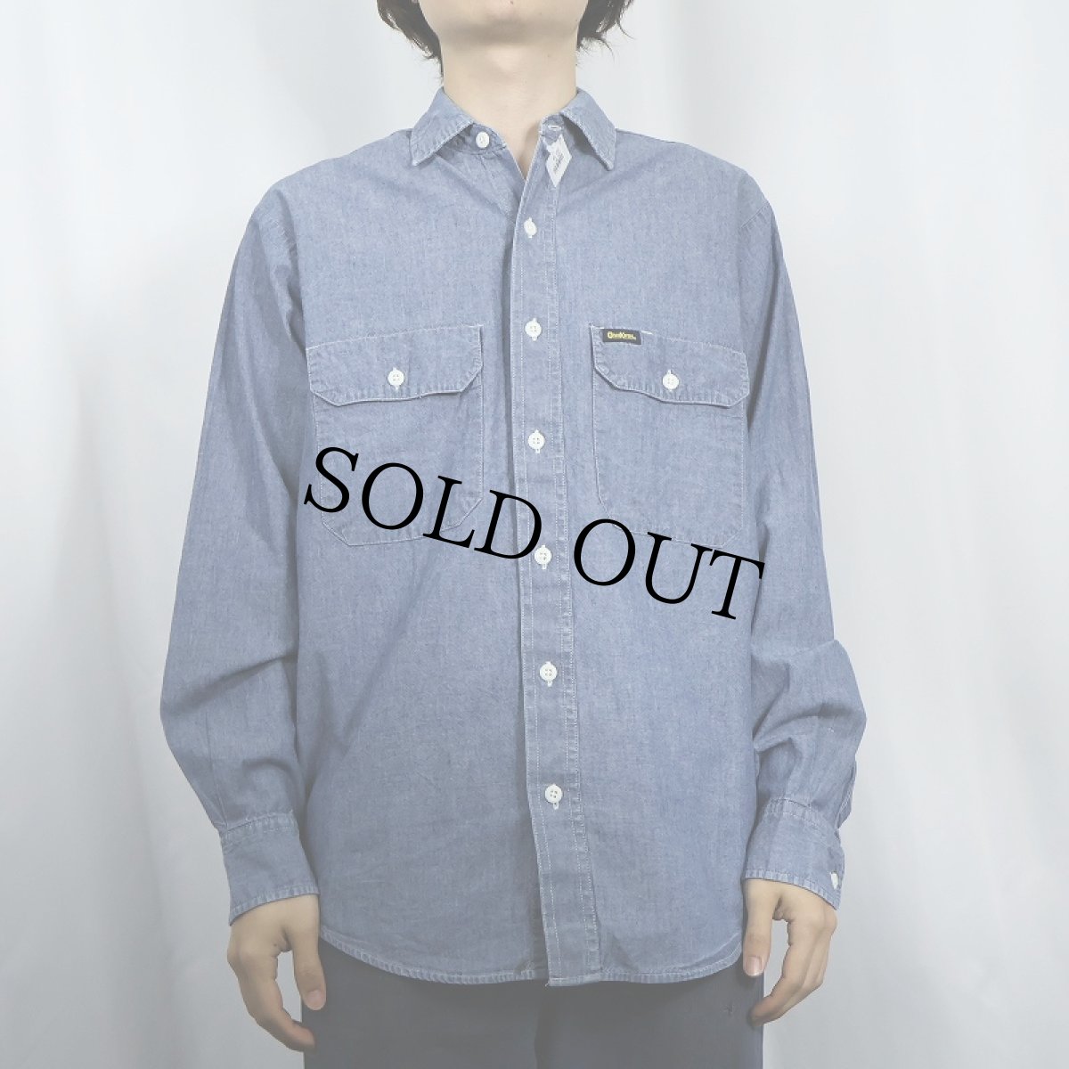 画像2: 80's OSHKOSH シャンブレーシャツ (2)