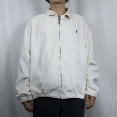 画像2: 90's POLO Ralph Lauren ロゴ刺繍 コットンスイングトップ XL (2)