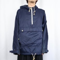 画像2: GAP ナイロンアノラックパーカー NAVY M (2)