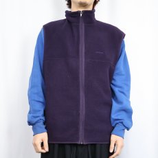 画像2: 90's Patagonia USA製 シンチラフリースベスト PURPLE XL (2)
