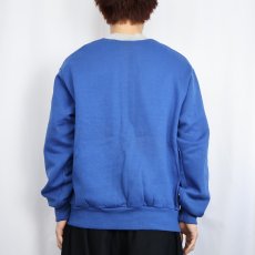 画像3: 90's NIKE 銀タグ USA製 ロゴ刺繍 スウェットジップジャケット L (3)