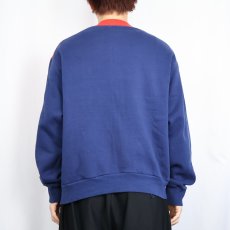 画像3: 90's NIKE 銀タグ USA製 ロゴ刺繍 スウェットジップジャケット XL (3)