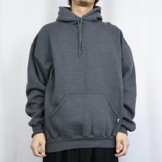 画像2: 90's RUSSELL ATHLETIC USA製 無地スウェットフーディー XL (2)