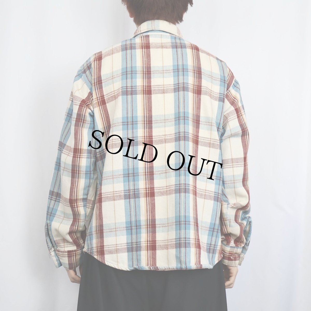 画像3: 70's FIVE BROTHERS USA製 チェック柄 ヘビーネルシャツ L (3)