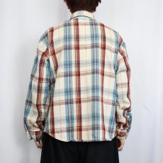 画像3: 70's FIVE BROTHERS USA製 チェック柄 ヘビーネルシャツ L (3)