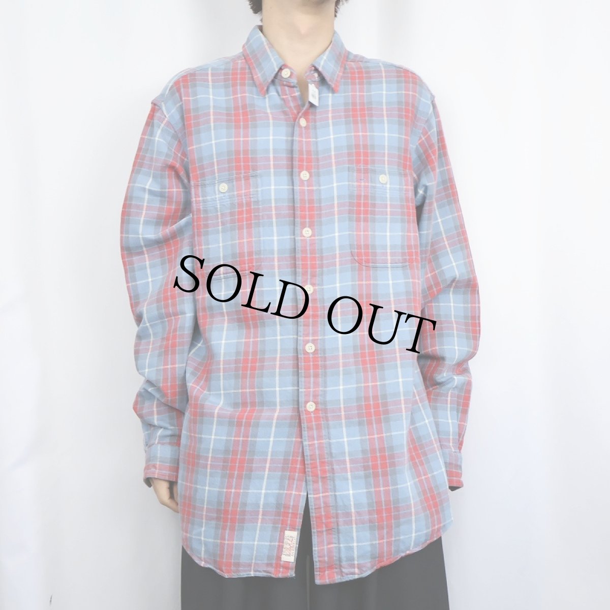 画像2: POLO Ralph Lauren チェック柄 ヘビーネルシャツ XL (2)