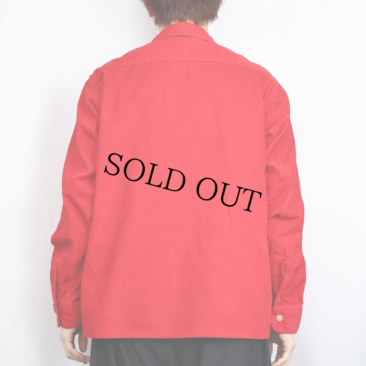 画像3: 50〜60's Woodleigh コーデュロイ オープンカラーシャツ L (3)