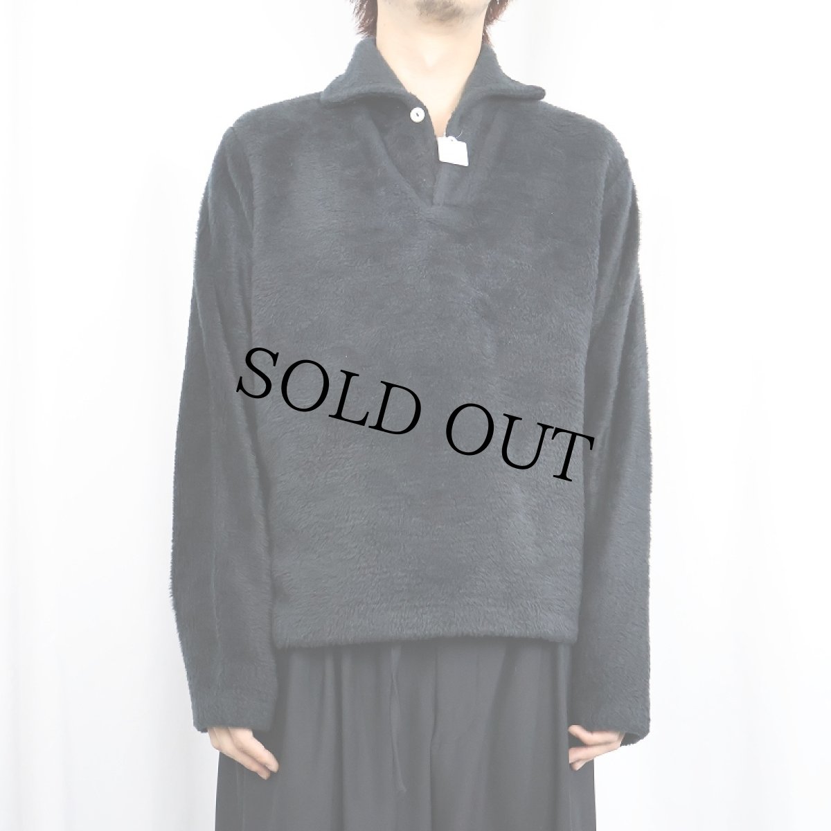 画像2: 50〜60's KODIAK by CAMPUS USA製 フェイクファー プルオーバージャケット BLACK M (2)